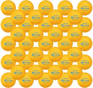 KEVENZ 60-Pack 3 Star Ping Pong Balls 